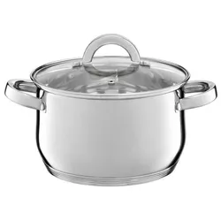 cumpără Cratiță Ambition 60800 Pot With Glass Lid, Berry, 20cm, 3.5L în Chișinău 