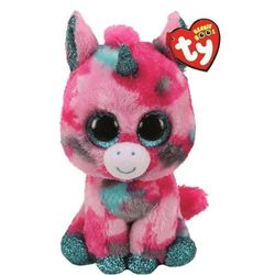 купить Мягкая игрушка TY TY36313 GUMBALL pink aqua unicorn 15 cm в Кишинёве 