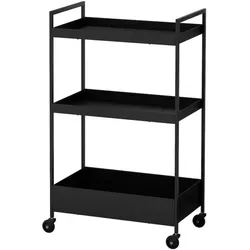 купить Этажерка Ikea Nissafors 50.5x30x83 Black в Кишинёве 