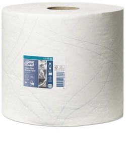 Tork протирочная бумага повышенной прочности в рулоне, 2сл., 170м, 34x23.5, 500/2 листов, Белый, Advanced