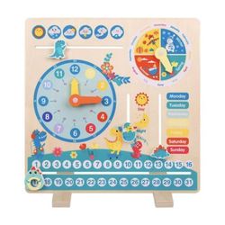 купить Развивающая доска Optmarket 201590723 Часы дерево в Кишинёве 