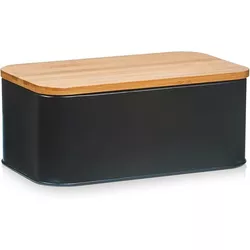 купить Хлебница Zeller 25372 Cutie paine cu capac din bambus, metal в Кишинёве 