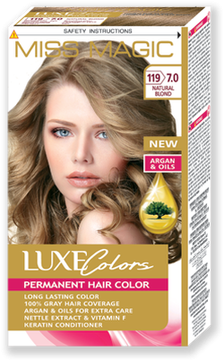 Краска для волос, SOLVEX Miss Magic Luxe Colors, 108 мл., 119 (7.0) - Лесной орех
