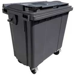 cumpără Coș de gunoi Uniplast 37205N Cos pentru transportarea deseurilor 770L din plastic pe roti (negru) HE în Chișinău 