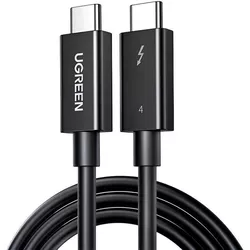 cumpără Cablu telefon mobil Ugreen 30389 Type-C to Type-C Thunderbolt 4, 40Gbps, 0.8m | US501, Black în Chișinău 