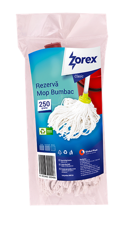 Швабра запасная из хлопка Zorex Clasic, 250 grame