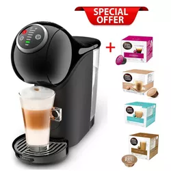 cumpără Automat de cafea cu capsule Krups KP340810 Genio S Plus + Сadou 4cutii Dolce Gusto (Espresso, Cortado, Au Lait, Flat White) în Chișinău 