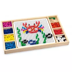 cumpără Joc educativ de masă Viga 59990 Create Pattern with Beads Ludo în Chișinău 