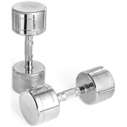 cumpără Ganteră LivePro 49391 Gantere Chrome Dumbbell 10kg, MDPO2017/10/SR în Chișinău 