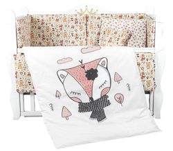 cumpără Lenjerie de pat pentru copii PernaMea Set lenjerie 8 piese Baby+ Forrest bej (PM.100263/1) în Chișinău 