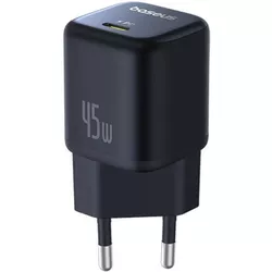 купить Зарядное устройство сетевое Baseus P10176800123-00 GaN 1*Type-C 45W, PicoGov Series, Cosmic Black в Кишинёве 