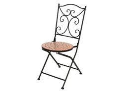 Scaun Bistro Mozaic Terra metal-piatra 40X38X90cm