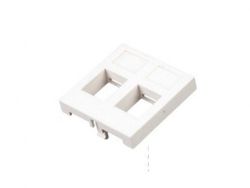 Face plate 2 port, Frech type,45x45mm, LY-FP50