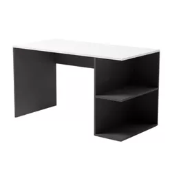купить Офисный стол Smartex (10204) Comp 130cm Alb+Negru в Кишинёве 