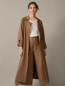Куртка Massimo Dutti Коричневый massimo dutti 5658/644