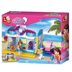 купить Конструктор Sluban B0603 CONSTRUCTOR GIRL IS DREAM Beach Shop 192pcs в Кишинёве 