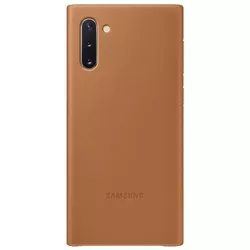 купить Чехол для смартфона Samsung EF-VN970 Leather Cover Camel в Кишинёве 