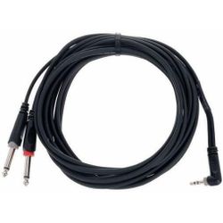 купить Кабель для AV CORDIAL EY 5 WRPP 1xJack stereo 3,5 90”/2x jack mono 5m 14869 в Кишинёве 