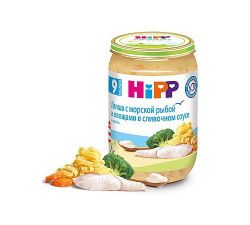 Piure HiPP Taitei cu peste de mare, legume in sos cremos (8+ luni) 220 g