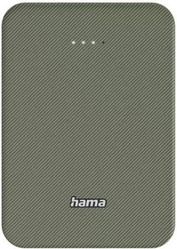 cumpără Acumulator extern USB (Powerbank) Hama 201713 Colour 10 Power Pack, 10000 mAh, 2 Outputs: USB-C, USB-A, green în Chișinău 