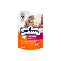 Club 4 Paws Premium говядина в желе 100 gr