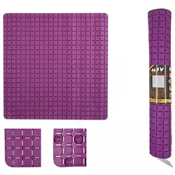 купить Коврик для ванной MSV 21442 Covoras pentru dus 54x54cm Premium violet, cauciuc в Кишинёве 
