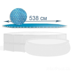 Husă solară pentru piscină de 549 cm (D538 cm)