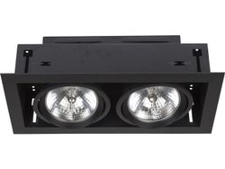 Светильник DOWNLIGHT 2л черн 6304