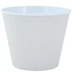cumpără Ghiveci pentru flori Aleana 114036 Ibis cu fund dublu 17,9x14,7cm, white rose / white în Chișinău 
