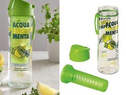 Sticla pentru apa Snips Mint&Lemon 0.75l cu infuzor, tritan