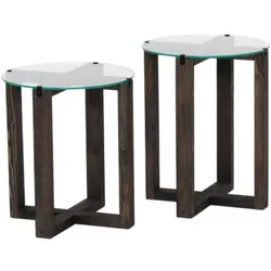 купить Журнальный столик Trendy Amalfi, Антрацит 40x50x40 см в Кишинёве 