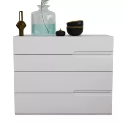 купить Комод Bayro Modena 1000x810x450 МДФ 18мм Ручка Sorrento белый мат в Кишинёве 