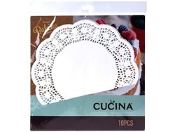 Салфетки сервировочные бумажные Cucina 10шт, D26cm