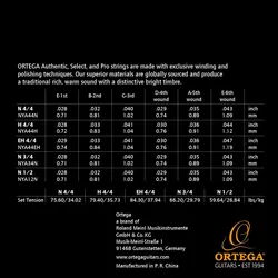 купить Струна для музыкального инструмента ORTEGA NYA44EH (corzi chitara clasica) в Кишинёве 