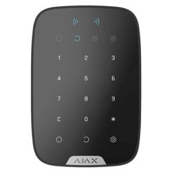 Ajax Wireless Security Touch Keypad "KeyPad Plus", Black, encrypted contactless cards and key fobs