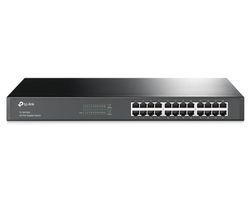 24-port 10/100/1000Mbps Switch TP-LINK "TL-SG1024", 1U 19" Rack Mount, Metal Case