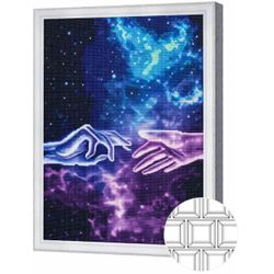 cumpără Tablou pe numere Art Gallery QB206579 Mozaic cu diamante patrate 40x50cm Atingere in univers în Chișinău 