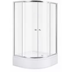 cumpără Cabină de duș MPN 8140E, 800x1200x1940mm, cada inalta, forma rotunda, sticla transparenta în Chișinău 