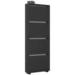 купить Полка для обуви Mobildor-Lux Leo Slim 50x16x164H cm Anthracite в Кишинёве 