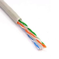Cable FTP Cat.5E, 305m, CCA,24awg 4X2X1/0.52, solid gray, APC Electronic