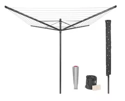 купить Сушилка для белья Brabantia 29 05 03 Lift-O-Matic 50m, Metal Soil Spear, Cover, Peg Bag and Pegs , Anthracite в Кишинёве 