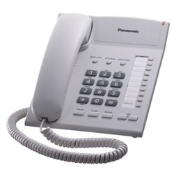 Telephone Panasonic KX-TS2382UAW, White, Ringer Indicator, One-Touch Dialer of 20 Numbers