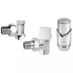 купить Аксессуар для систем отопления Ferro ZTM31CR+cap termo, robinet cal colt set 1/2" tur+retur в Кишинёве 
