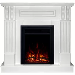 купить Камин электрический ArtFlame Veronix & Cris, 1000x1050x300mm, Alb в Кишинёве 
