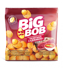 Арахис в оболочке со вкусом телятины и аджики Big Bob (30г)