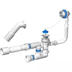 купить Сифон для ванны Aniplast E256EU ANI pentru cada 1 1/2",cu tub flexibil, Ø40x50, в Кишинёве 
