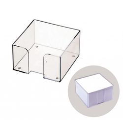 Подставка для бумаги 90x90x50 прозрачная