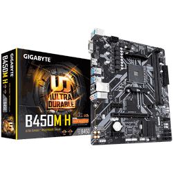 MB AM4 Gigabyte B450M H 1.0 mATX