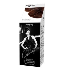 Краска для волос, ESTEL Celebrity, 125 мл., 7/43 - Коньяк
