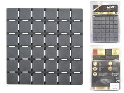 Набор ковриков для ванны 6шт 13X13cm MSV Quadro серые
